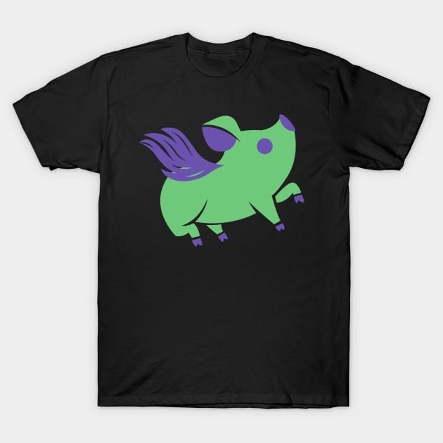 Flying Pig T-Shirt by rayanammmar